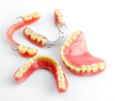 partial dentures on a table in jensen beach fl