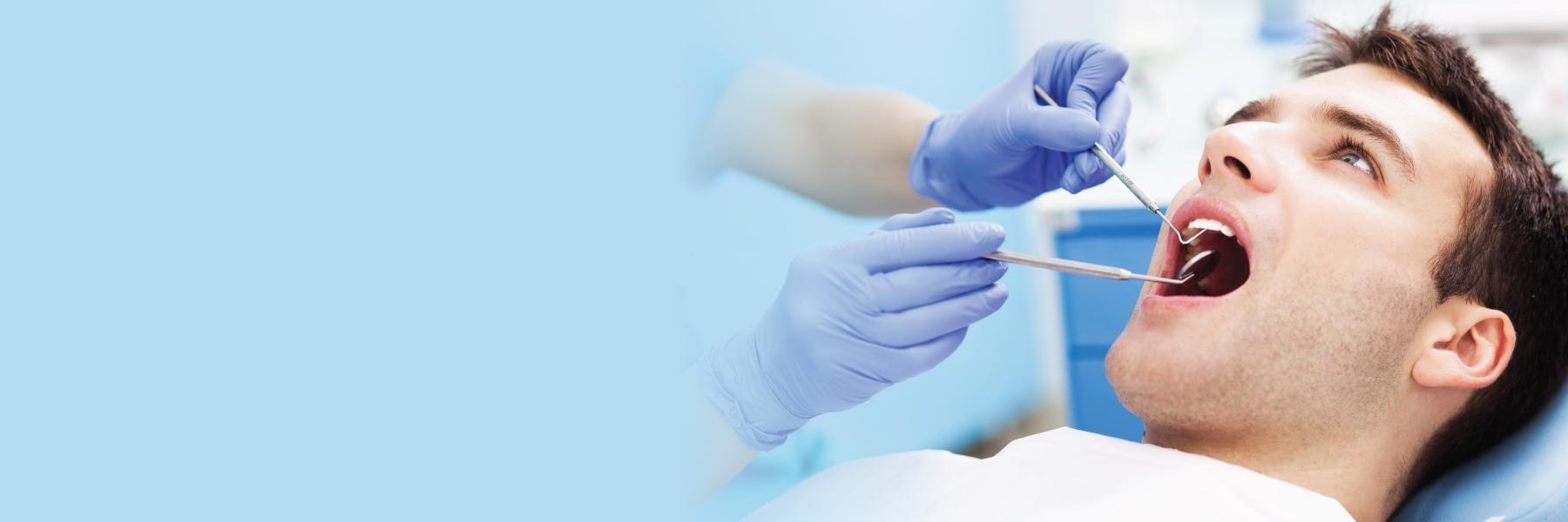 Man Getting a Dental Crown in Jensen beach 